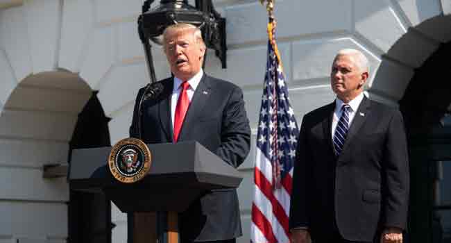 Donald Trump Pence US Blacklists Russian, Chinese Companies • Channels Television