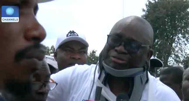 Fayose Cries At PDP Rally Policemen Slapped Me, Shot At Me – Fayose Cries At PDP Rally • Channels Television