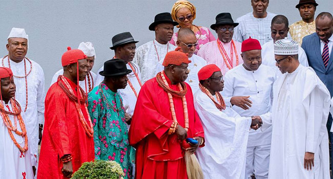 Isoko elders visit Buhari Isoko Traditional Rulers Visit Buhari, Seek Federal Appointment For Indigenes • Channels Television