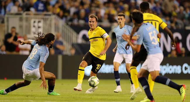 Dortmund Ease Past Man City In Champions Cup Opener