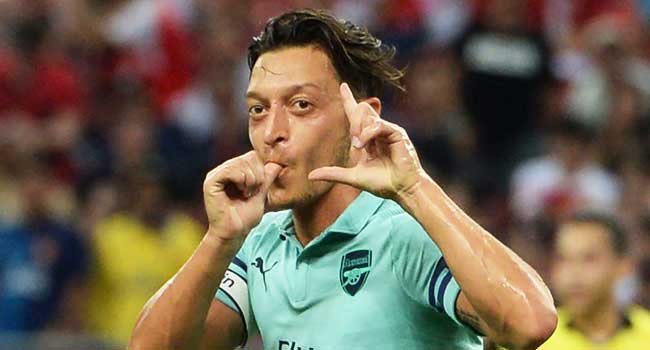 Mesut Ozil Race-Row Ozil Fires Arsenal To Big Win Over PSG • Channels Television