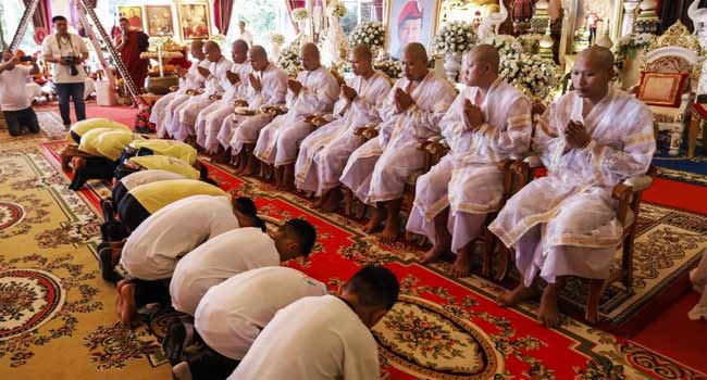 Rescued Thai Boys To Be Ordained In Buddhist Ceremony