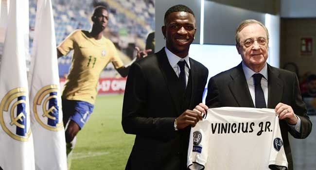 Great Expectations As Real Madrid Unveil Brazil Prodigy Vinicius Jr