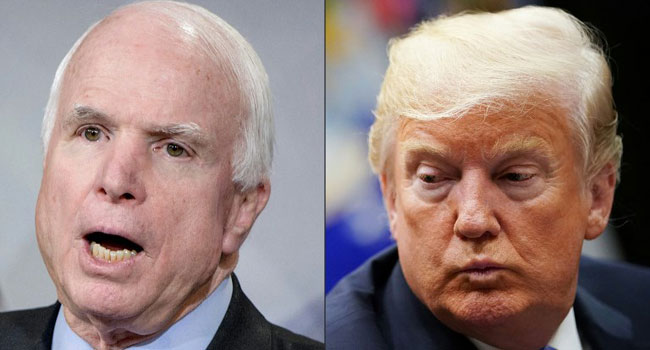 Trump Under Pressure To Honour McCain, Orders Flags To Half-Staff