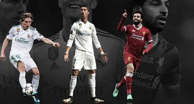 Ronaldo Modric Salah Ronaldo, Salah, Modric Up For UEFA Player Of The Year • Channels Television