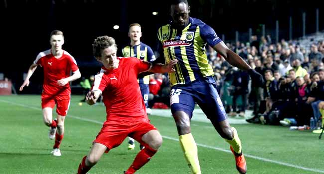 Usain Bolt Makes Football Debut In Pre-season Match