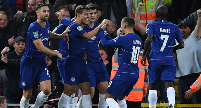 Super Sub Hazard Helps Chelsea Dump Liverpool Out Of League Cup