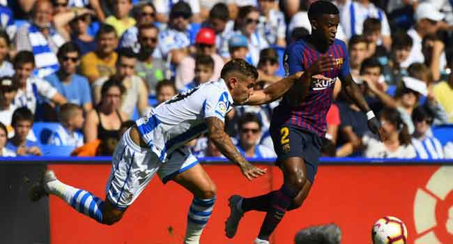 Dembele Rescues Barcelona Against Sociedad