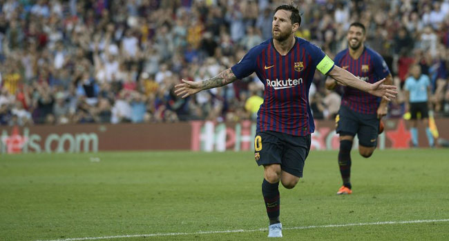 Messi Scores Hat-Trick As Barcelona Thrash PSV