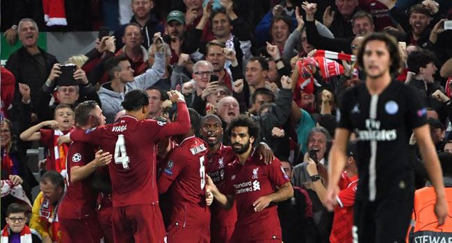 Liverpool Defeat PSG Champions League 2018 2019 Super-Sub Firmino Hands Liverpool Victory Over PSG In Five-Goal Thriller • Channels Television