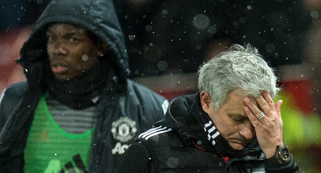 Mourinho And Pogba Filmed In Tense Man United Training Ground Exchange