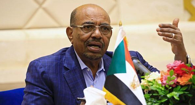 A file photo of former Sudanese President Omar Al-Bashir.