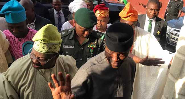 PHOTOS: Osinbajo Visits Olubadan Of Ibadanland