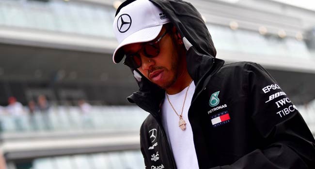 Hamilton Dominates Japan Practice After Crash Scare