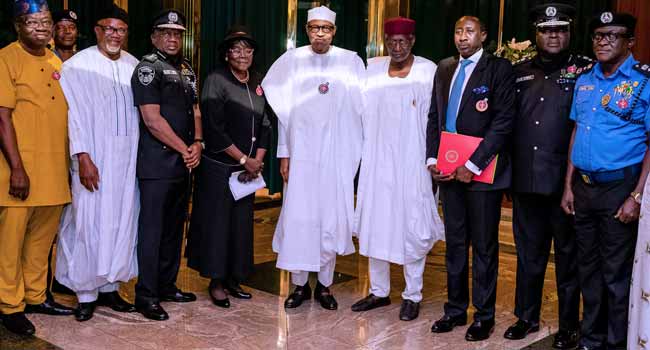 President Buhari Meets With NSA, Others