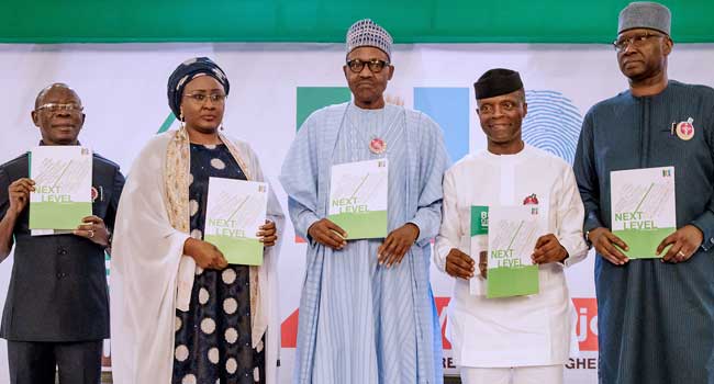 PHOTOS: Buhari Showcases Achievements, Projections For Next Four Years