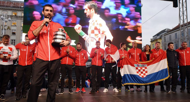 Croatia’s Cilic Gets Heroic Welcome After Davis Cup Win