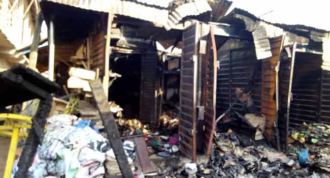 Fire Razes Shops In Akure