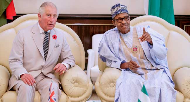 Buhari receives Prince Charles and wife in Aso Rock