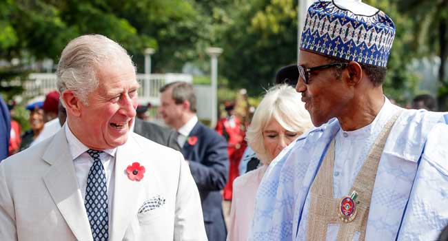 President Buhari Receives Prince Charles, Duchess Of Cornwall In Aso Rock