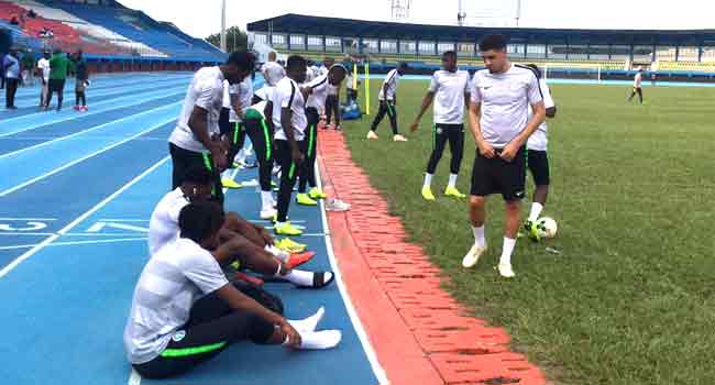 AFCON Qualifiers: Eagles Train In Asaba Ahead Of South Africa Match