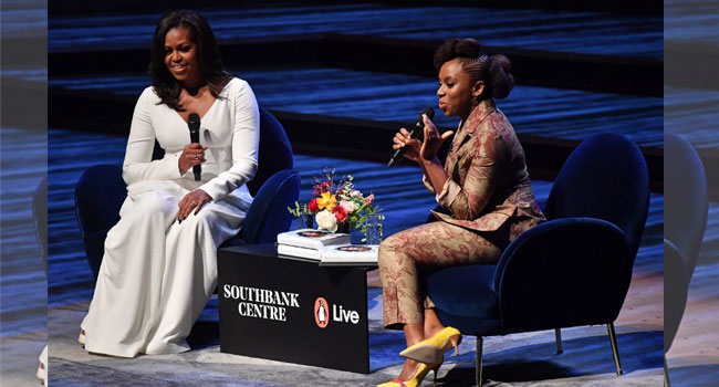 Michelle Obama On Book Tour Encourages Girls At London School
