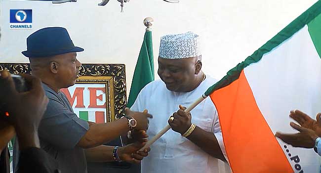 PDP Presents Party’s Flag To Governorship Candidates In Lagos, Ogun, Oyo