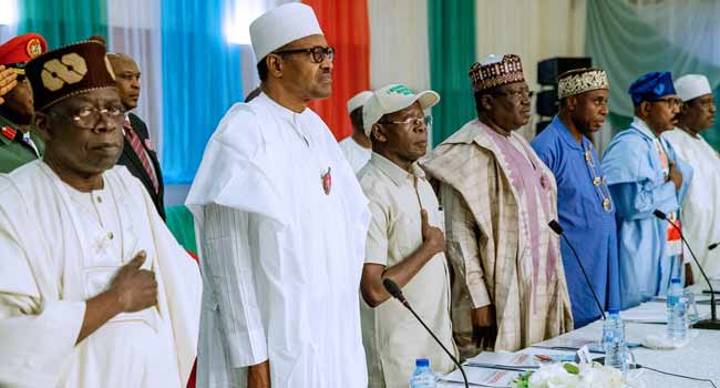 Buhari Holds First Campaign Council Meeting, Osinbajo, APC Governors Absent