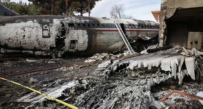 PHOTOS: Black Monday In Iran As Military Cargo Plane Crashes