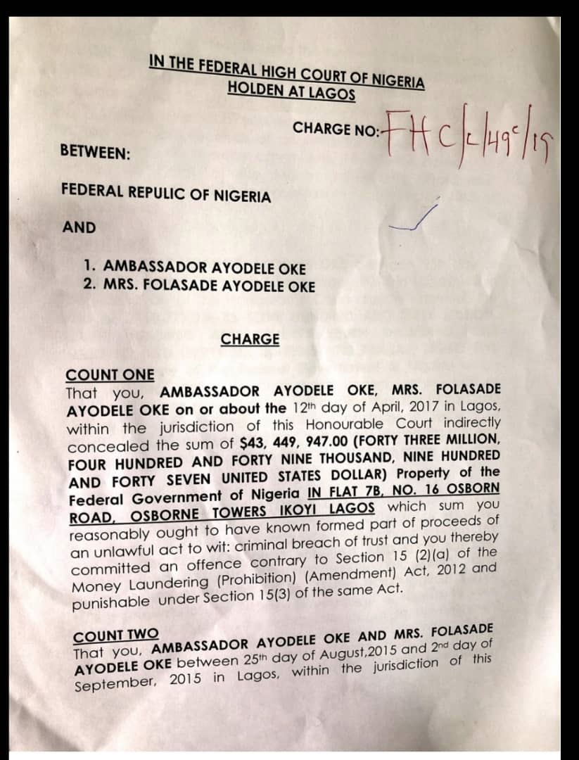 FG files charges against Babachir Lawal, NIA DG Ayodele Oke