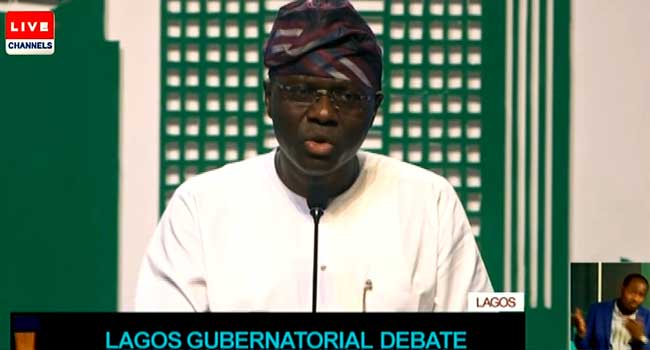 #LagosDebate: Sanwo-Olu Vows To Tackle Lagos Traffic In First Term