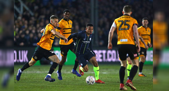 Man City End Newport’s Giant-Killing Run To Reach FA Cup Quarter-Finals