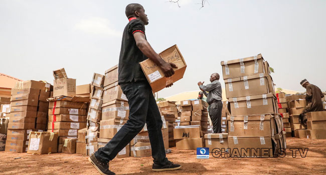 PHOTOS: INEC Distributes Electoral Materials In Abuja