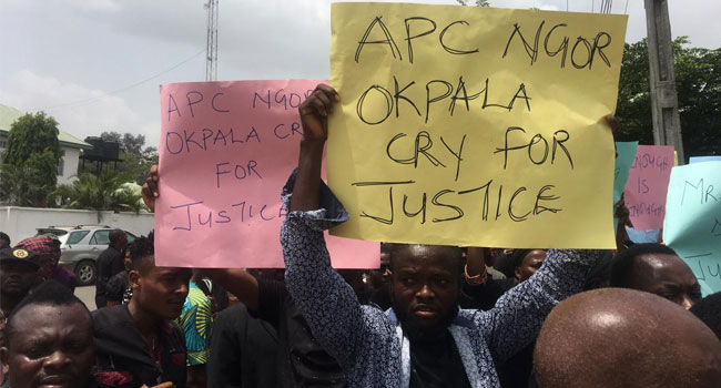Youths Stage Protest Over Killing Of APC Ward Chairman In Imo