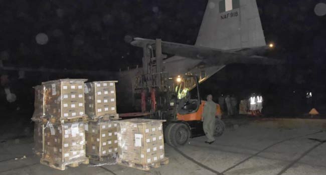 NAF Commences Airlift Of Electoral Materials For INEC