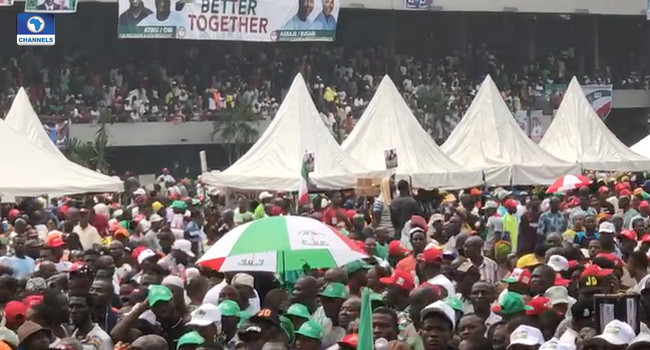 Thousands Of Supporters Gather For Atiku’s Presidential Rally In Lagos