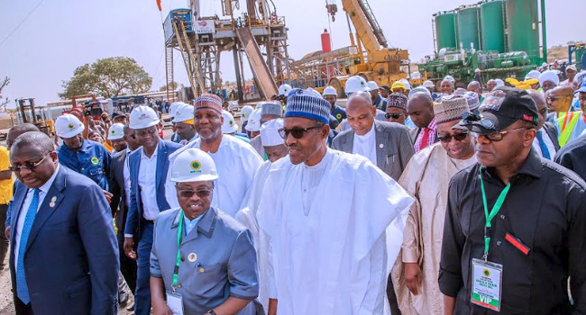 PHOTOS: Buhari Inaugurates Oil Exploration In Bauchi