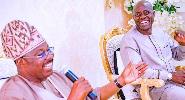 PHOTOS: Ajimobi Receives Oyo Governor-Elect Makinde, PDP Members