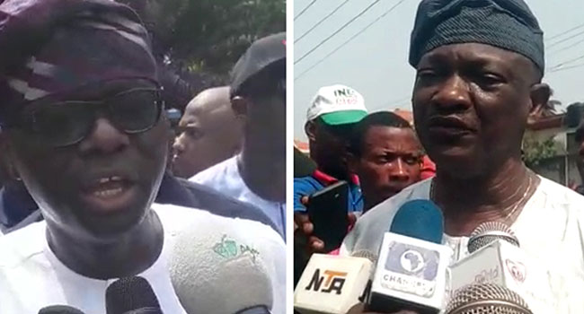 #LagosDecides2019: Agbaje, Sanwo-Olu Vote In Lagos, Urge Electorate To Come Out