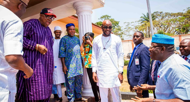 VIDEO: Fayemi Meets With Alao-Akala Over Oyo Elections