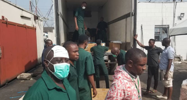 PHOTOS: INEC Begins Movement Of Sensitive Materials In Edo