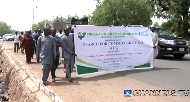 Journalists Campaign Against Violence In Adamawa