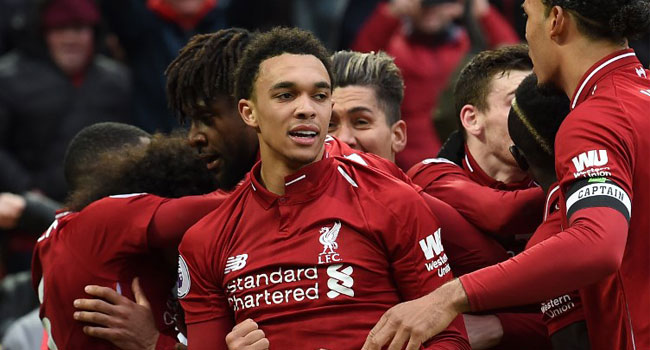 Liverpool Back On Top As Late Own Goal Secures 2-1 Win Over Tottenham