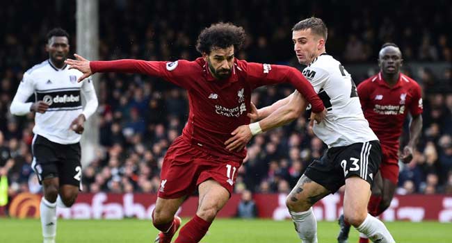 Liverpool Survive Fulham Scare To Go Top Of Premier League