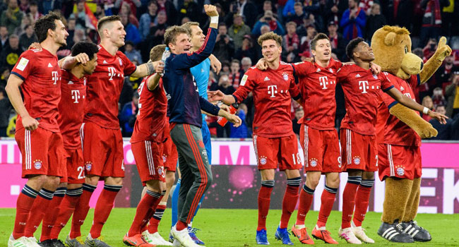 Bayern Thrash Dortmund 5-0 To Top Bundesliga