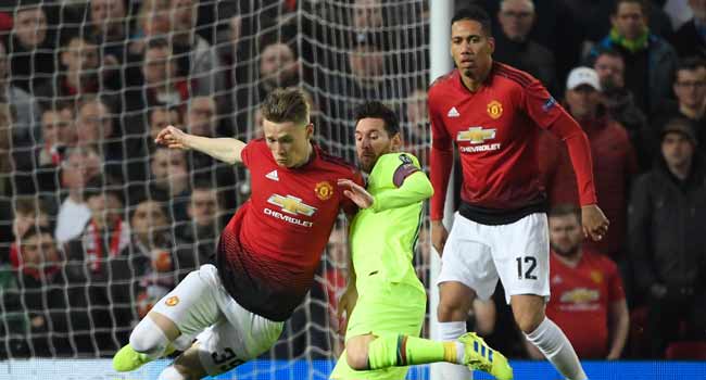 Barca Beat United In First Leg Of Champions League Quarter-Final