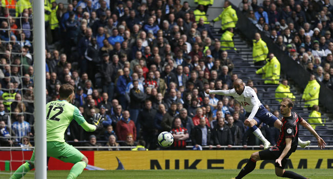 EPL: Moura’s Hat-Trick Lifts Spurs Into Third Place