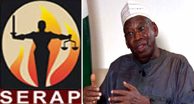 Reject 'Fat Pensions, Luxury Cars' For Kano Assembly, SERAP Tells Ganduje