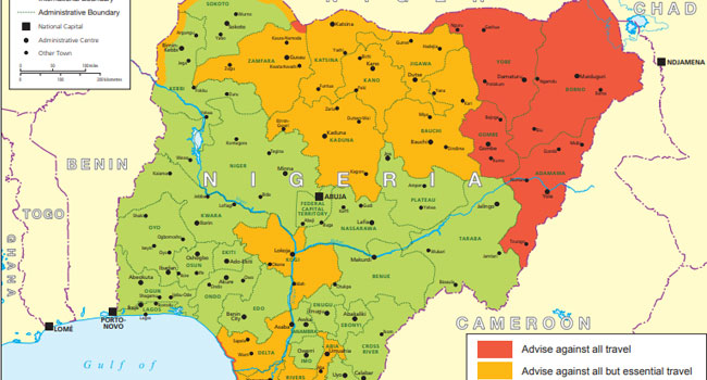 British Government Warns Citizens Against Visiting 21 States In Nigeria