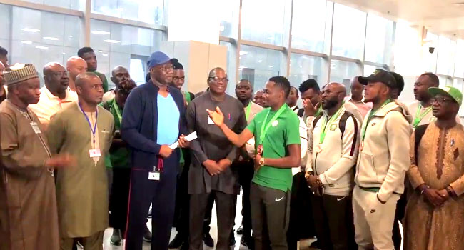 VIDEOS: Super Eagles Return To Nigeria After 2019 AFCON Campaign